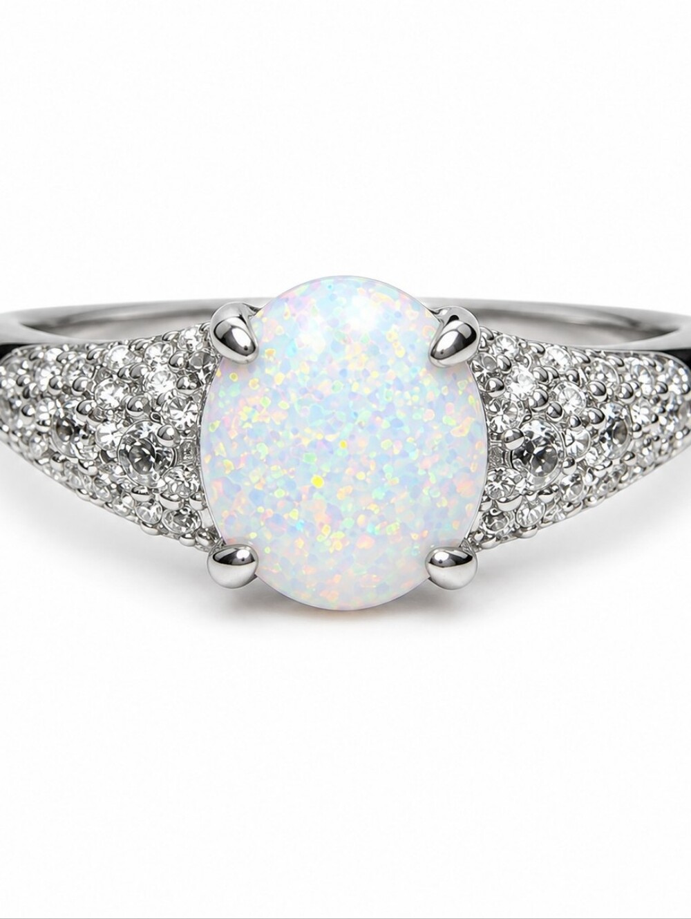 Bomb Party “Grace Took Shape” Lab-Grown Opal Ring Size 11 NWT